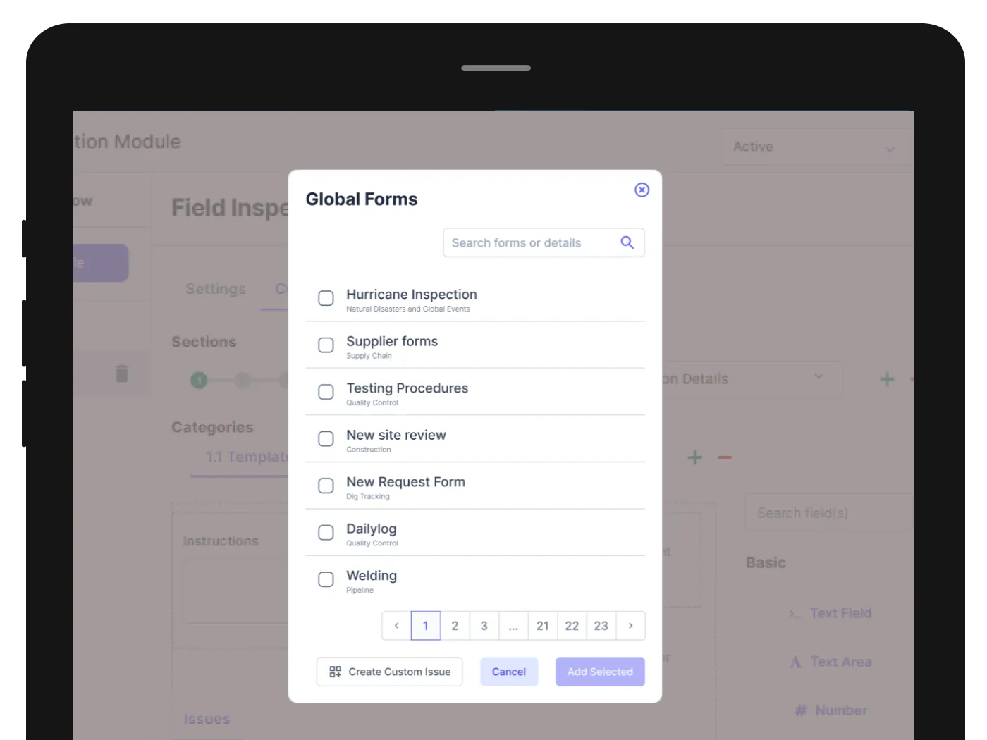 Customizable Templates